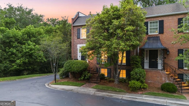 3532 Paces Pl NW, Atlanta, GA 30327 - view of front of house featuring brick siding and stairs