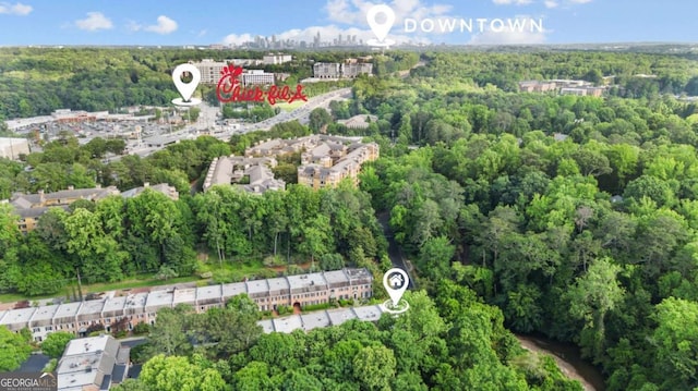 3532 Paces Pl NW, Atlanta, GA 30327 - aerial view of property and surrounding area with a forest