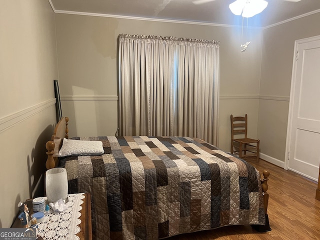 608 4th Ave SW, Thomaston, GA 30286 - bedroom featuring crown molding and wood finished floors