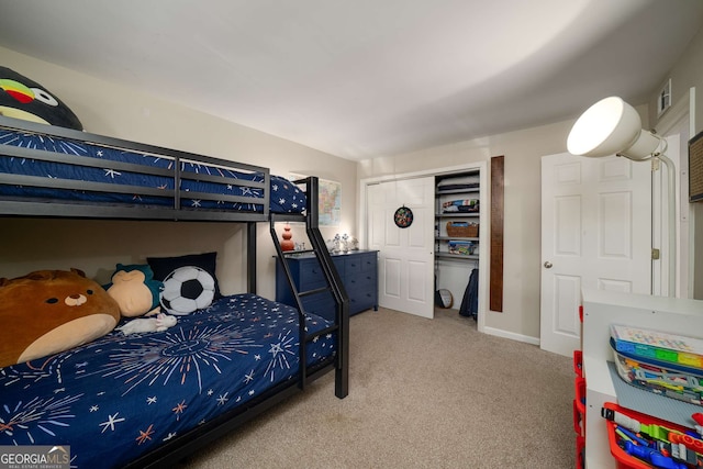 1445 Monroe Dr NE Unit C13, Atlanta, GA 30324 - carpeted bedroom with a closet