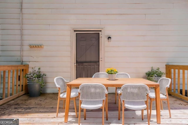 3361 Myrtle St, Atlanta, GA 30354 - wooden deck featuring outdoor dining space