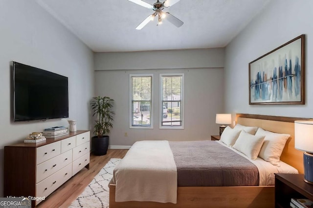 3361 Myrtle St, Atlanta, GA 30354 - bedroom featuring light wood-style floors and a ceiling fan