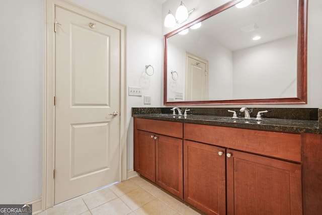 1199 Lavista Rd NE, Atlanta, GA 30324 - full bathroom with double vanity and tile patterned flooring