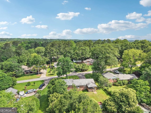 156 Sims St, Winder, GA 30680 - aerial view of property and surrounding area with a forest