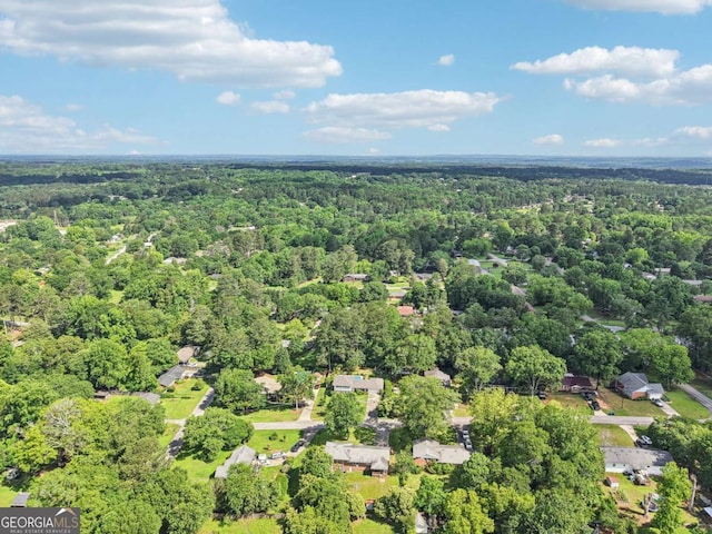 156 Sims St, Winder, GA 30680 - drone / aerial view of a heavily wooded area