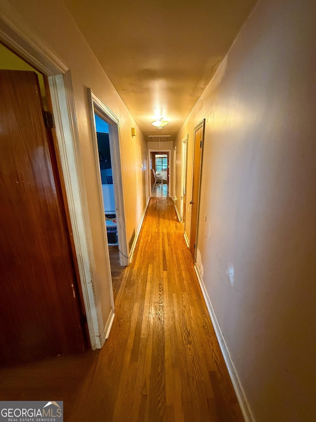 5141 Hiram Lithia Springs Rd, Powder Springs, GA 30127 - hallway with wood finished floors and baseboards