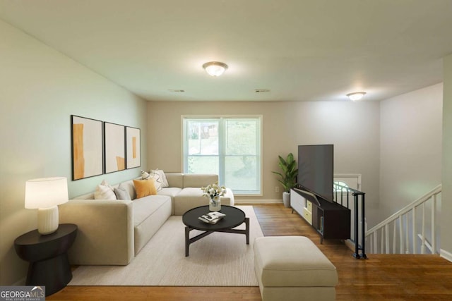 4345 Kimball Rd SW, Atlanta, GA 30331 - living area featuring wood finished floors and baseboards