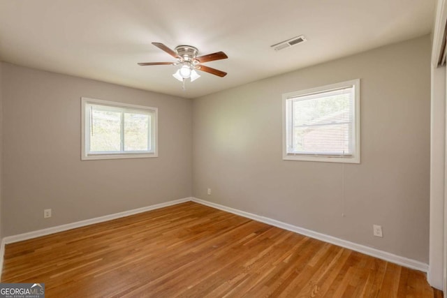 4345 Kimball Rd SW, Atlanta, GA 30331 - spare room featuring ceiling fan and light wood-style flooring