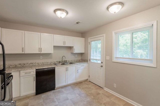 4345 Kimball Rd SW, Atlanta, GA 30331 - kitchen featuring black dishwasher and white cabinets
