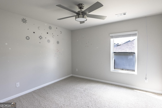 162 Cool Creek Ct, Dallas, GA 30132 - carpeted empty room featuring ceiling fan and baseboards