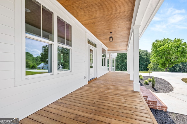 401 Roper Dr, Clarkesville, GA 30523 - view of wooden porch