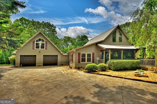 270 Stone Ln, Blue Ridge, GA 30513 - view of front of property featuring a garage and driveway