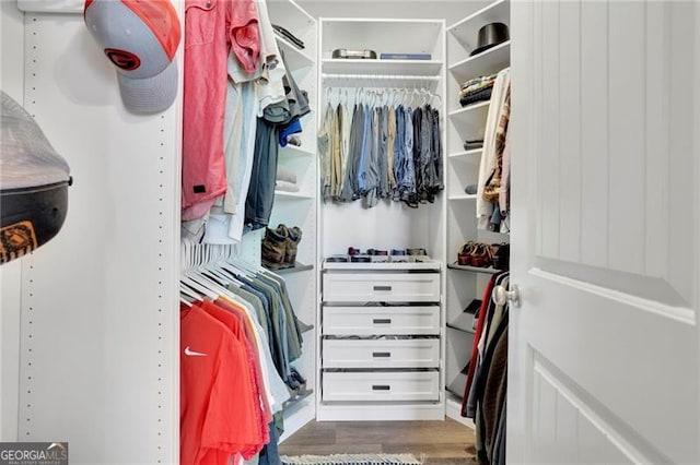 3330 Riverwalk Way, Cumming, GA 30040 - spacious closet with wood finished floors