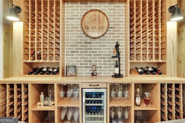 3330 Riverwalk Way, Cumming, GA 30040 - wine cellar featuring wine cooler