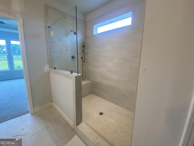 179 Merwood Ln Unit 125, Jefferson, GA 30549 - bathroom with a walk in shower and tile patterned floors