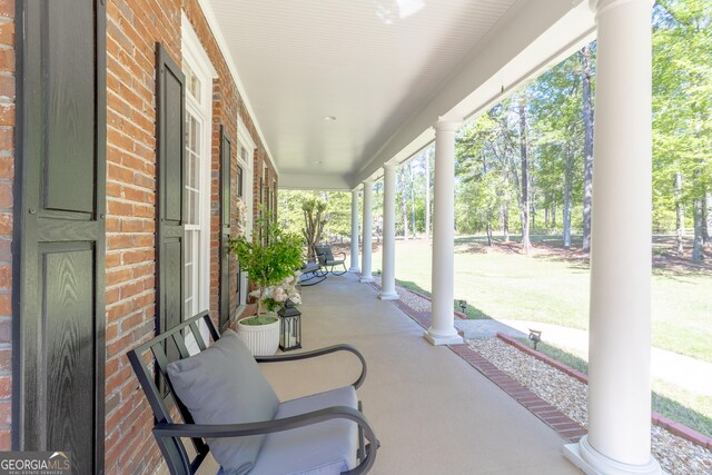 11389 Whitesville Rd, Fortson, GA 31808 - view of covered porch
