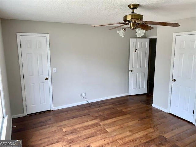 4347 Barrington Pl, Macon, GA 31210 - spare room featuring a ceiling fan, wood finished floors, and baseboards