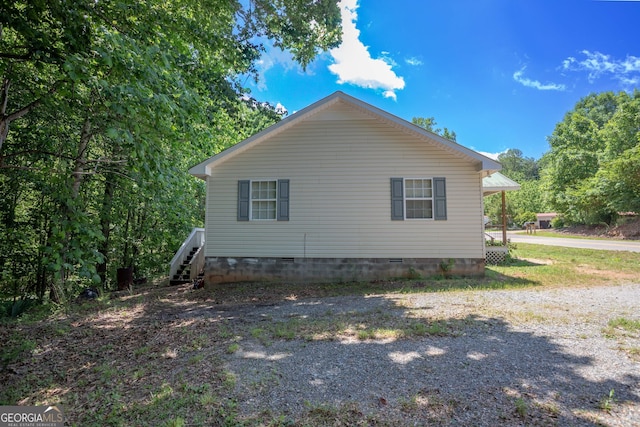 1385 Kinsey Town Rd, Cleveland, GA 30528 - view of property exterior with crawl space