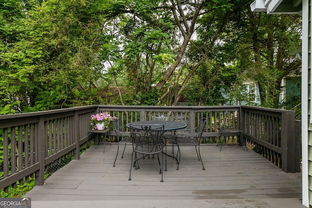 1682 Grace St SE, Atlanta, GA 30316 - wooden terrace featuring outdoor dining area