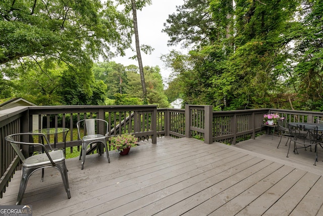 1682 Grace St SE, Atlanta, GA 30316 - wooden terrace featuring outdoor dining area