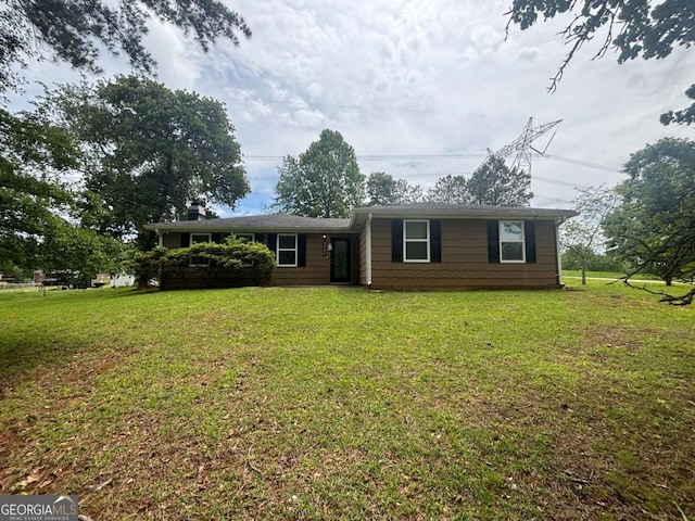 6668 Prinston Cir, Douglasville, GA 30135 - ranch-style house featuring a front lawn