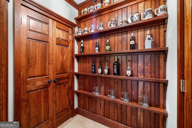 414 Dogwood Way, Canton, GA 30114 - wine room featuring tile patterned flooring
