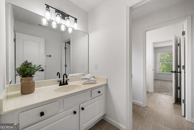 414 Dogwood Way, Canton, GA 30114 - bathroom with vanity and baseboards
