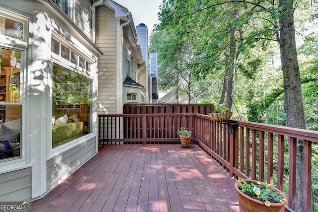 248 Riverview Trl, Roswell, GA 30075 - view of wooden terrace