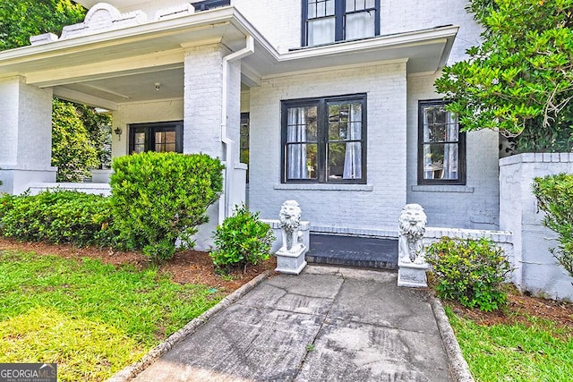 209 Forest Hill Rd, Macon, GA 31210 - property entrance with brick siding