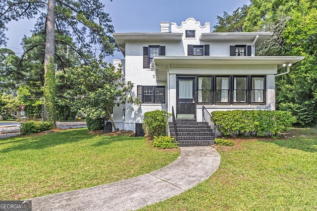 209 Forest Hill Rd, Macon, GA 31210 - view of front of home featuring a front lawn and brick siding