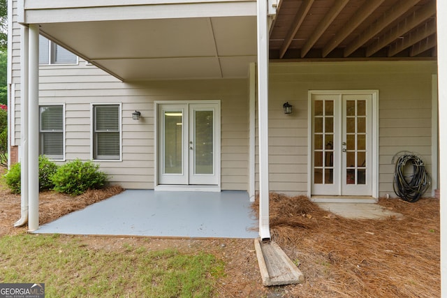 3642 Fowler Rdg, Douglasville, GA 30135 - view of exterior entry with french doors and a patio area