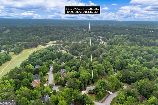 3642 Fowler Rdg, Douglasville, GA 30135 - view of property location with a heavily wooded area and property parcel outlined