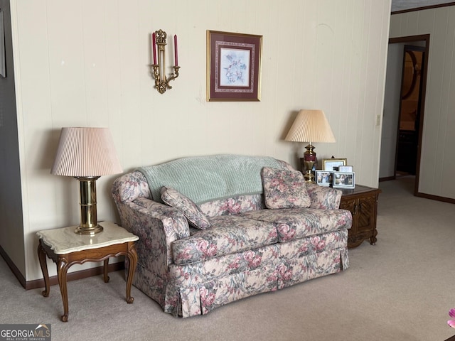 3 E Kelly Ln, Hazlehurst, GA 31539 - carpeted living area with baseboards