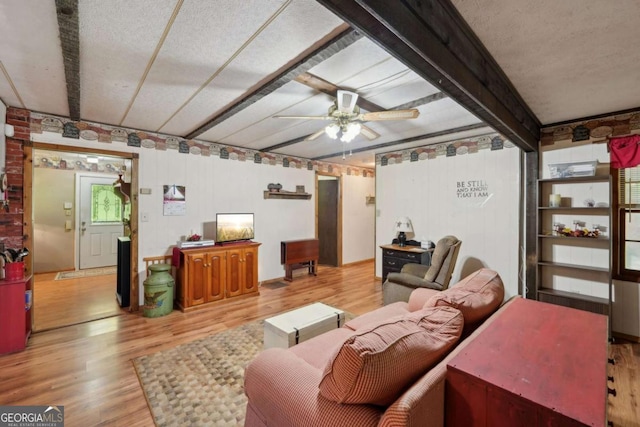 293 Timber Ridge Dr, Athens, GA 30607 - living room with wood finished floors and ceiling fan