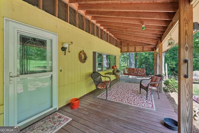 293 Timber Ridge Dr, Athens, GA 30607 - wooden terrace featuring an outdoor hangout area