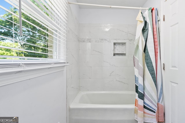 3210 Roseheath Ln, Lithonia, GA 30038 - full bathroom featuring shower / bath combination with curtain
