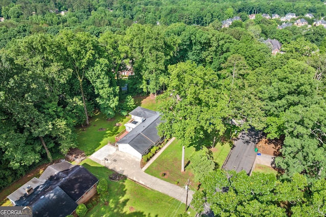 3210 Roseheath Ln, Lithonia, GA 30038 - aerial view of property and surrounding area with a forest