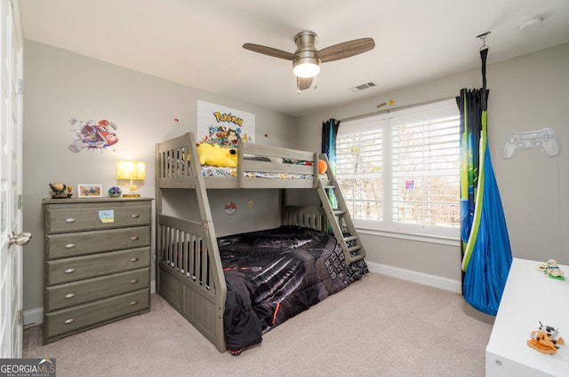 15 Jamilee Cv, Cartersville, GA 30120 - carpeted bedroom with baseboards and a ceiling fan