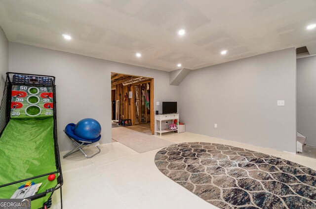 15 Jamilee Cv, Cartersville, GA 30120 - finished basement with recessed lighting