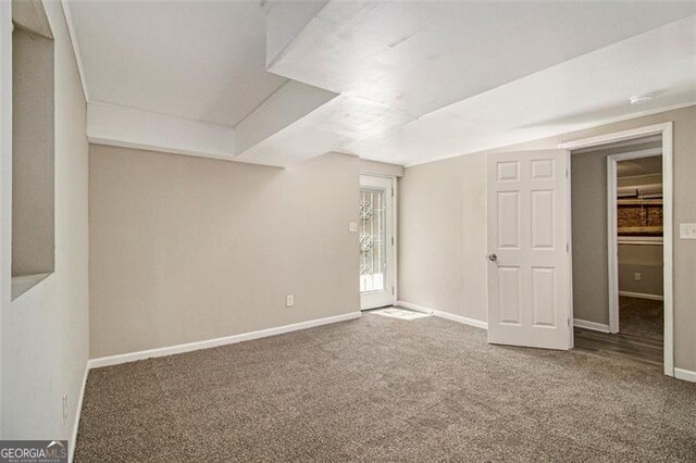 2641 Clifton Springs Rd, Decatur, GA 30034 - below grade area featuring carpet floors and baseboards