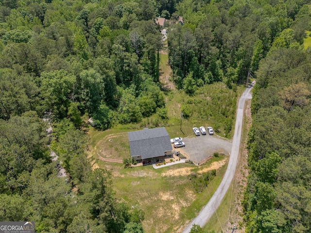 212 Postell Rd, Dallas, GA 30157 - aerial view of property's location with a heavily wooded area