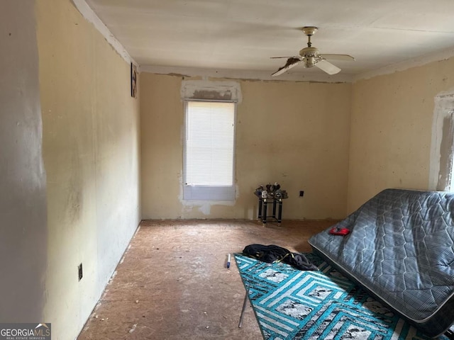 1618 Walls Rd, Sparta, GA 31087 - unfurnished bedroom with a ceiling fan