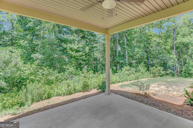 133 Coldwater Ln, Griffin, GA 30224 - view of patio / terrace with ceiling fan