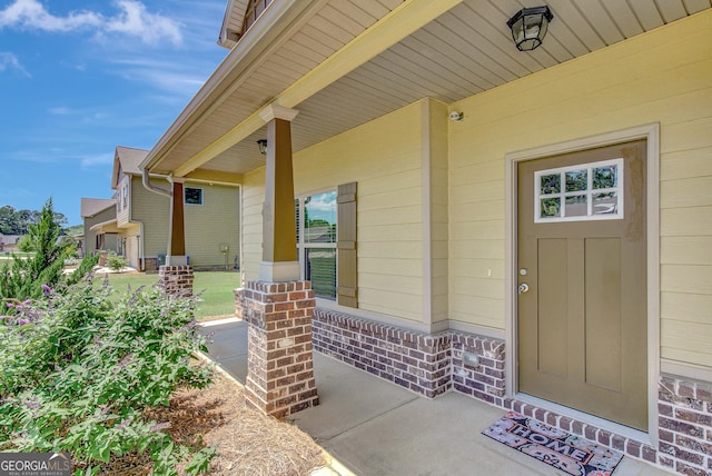 133 Coldwater Ln, Griffin, GA 30224 - doorway to property featuring covered porch