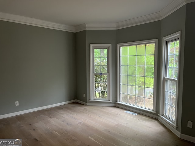 730 Redlion Run, Alpharetta, GA 30022 - spare room featuring ornamental molding, hardwood / wood-style flooring, and baseboards