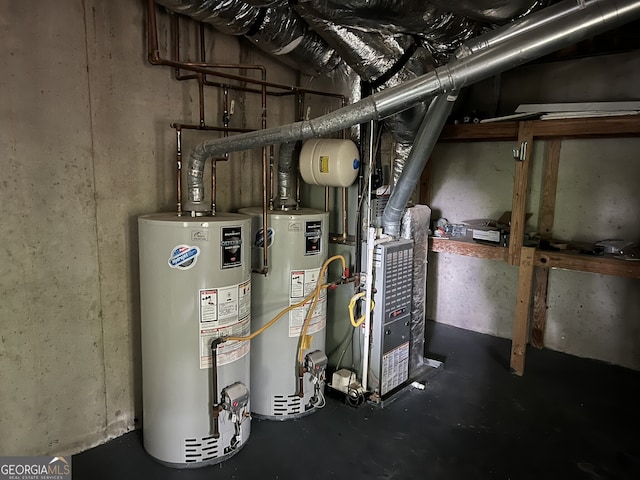 730 Redlion Run, Alpharetta, GA 30022 - utility room with gas water heater