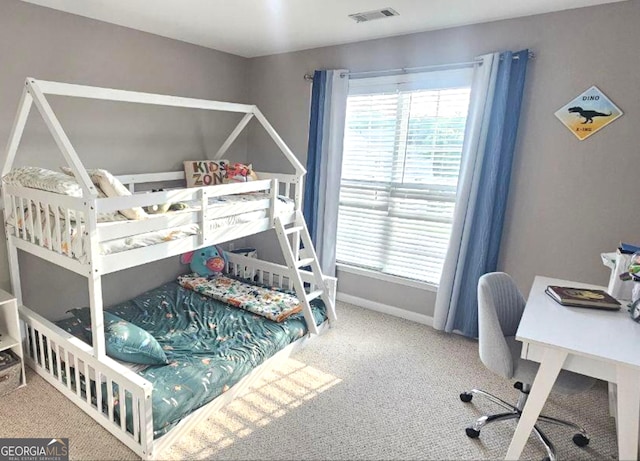 779 Avonley Creek Trce, Buford, GA 30518 - carpeted bedroom with multiple windows and an office area