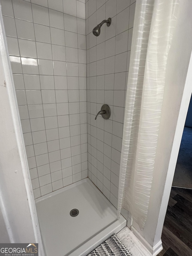 1263 Brookstone Rd, Atlanta, GA 30349 - bathroom with a shower stall