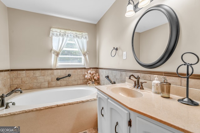 4911 Old Douglasville Rd, Lithia Springs, GA 30122 - bathroom featuring vanity and a bath