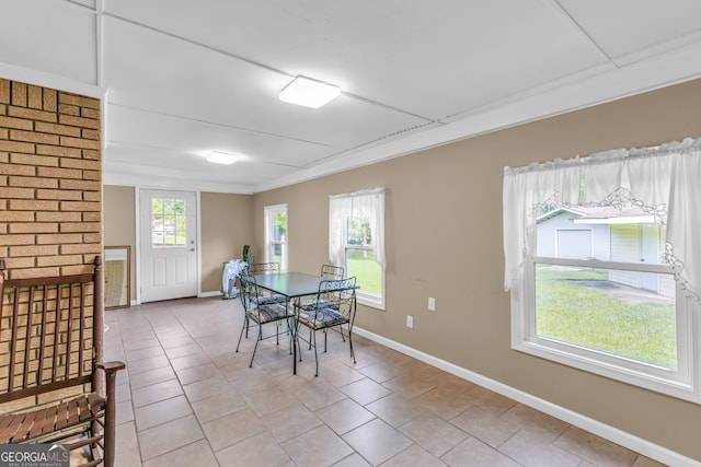 4911 Old Douglasville Rd, Lithia Springs, GA 30122 - dining room with tile patterned flooring and baseboards